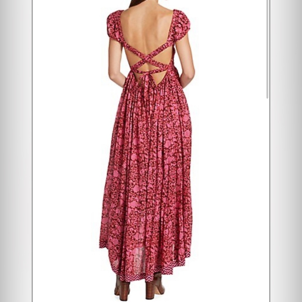 Freepeople Ultraviolet Dress Raspberry Combo Size: Large - Picture 2 of 6
